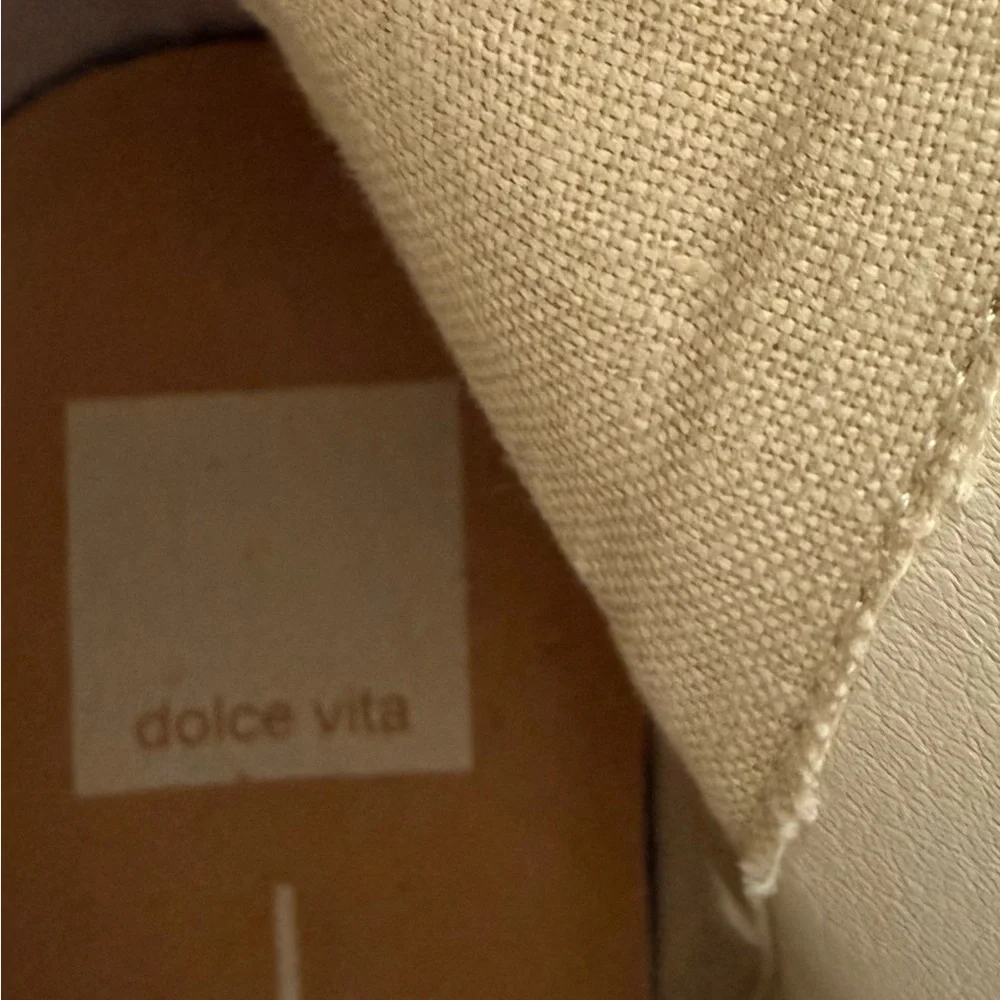 Dolce Vita Cream Croc-Embossed Heeled Boots - Picture 2 of 6